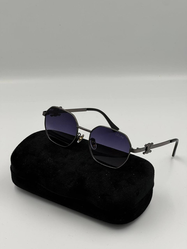 عینک خاص پنج ضلعی فلزی برند سلینuv400